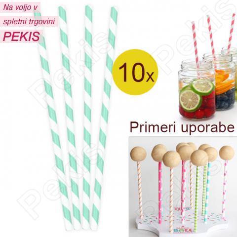 Palčke za Cake Pops ali slamce 10 kom št.6 Palčke za Cake Pops ali slamce 10 kom št.6