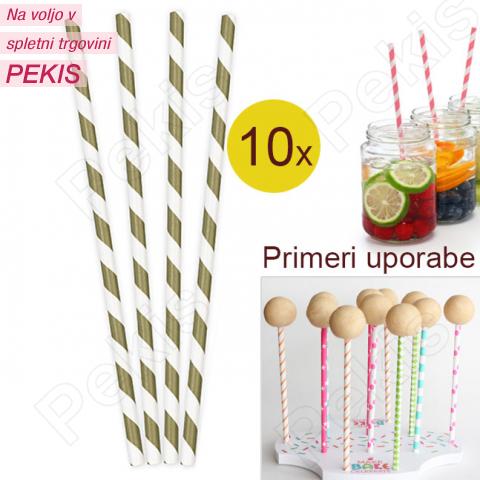 Palčke za Cake Pops ali slamce 10 kom št.8 Palčke za Cake Pops ali slamce 10 kom št.8