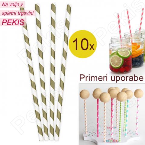 Palčke za Cake Pops ali slamce 10 kom št.8