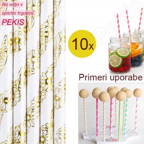 Palčke za Cake Pops ali slamce 10 kom št.38 Palčke za Cake Pops ali slamce 10 kom št.38