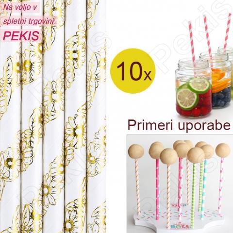 Palčke za Cake Pops ali slamce 10 kom št.38