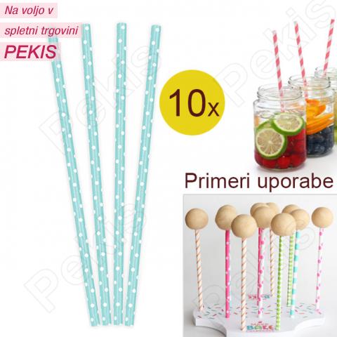 Palčke za Cake Pops ali slamce 10 kom št.23 Palčke za Cake Pops ali slamce 10 kom št.23