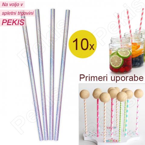 Palčke za Cake Pops ali slamce 10 kom št.20 Palčke za Cake Pops ali slamce 10 kom št.20