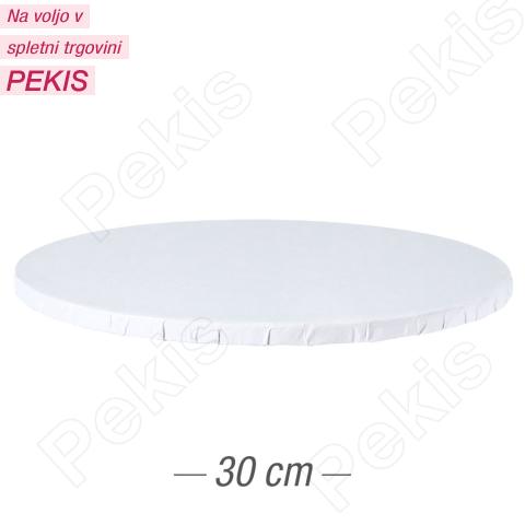 Podstavek iz močnega kartona 30cm (10mm) Bel