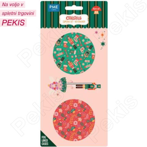 Komplet za muffine (24 papirčkov + 24 topperjev) HRESTAČ