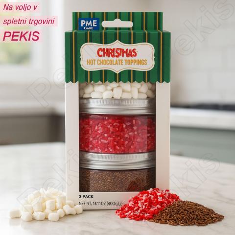 Posip (3 oblike) Vroč čokoladni preliv