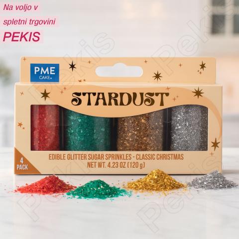 Bleščeči božični posipi (120g) čarobni komplet za praznično peko