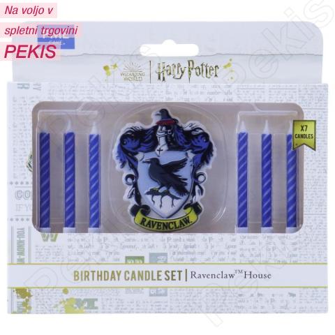 Komplet 7 svečk (Ravenclaw) za torto Komplet 7 svečk (Ravenclaw) za torto