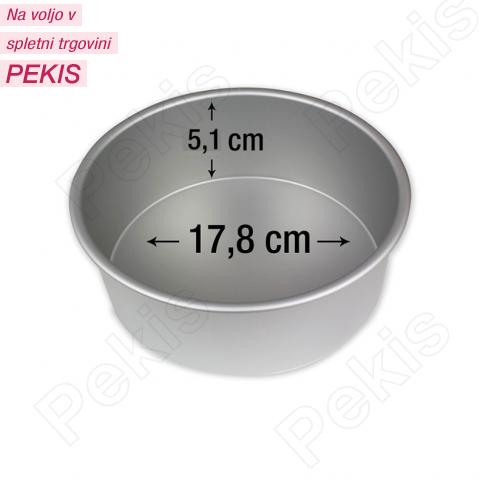 PME okrogel pekač za torte 17,8 cm, višina 5,1 cm PME okrogel pekač za torte 17,8 cm, višina 5,1 cm