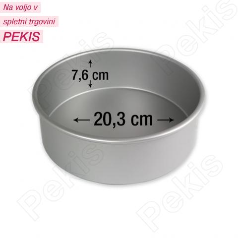 PME okrogel pekač za torte 20,3 cm, višina 7,6 cm