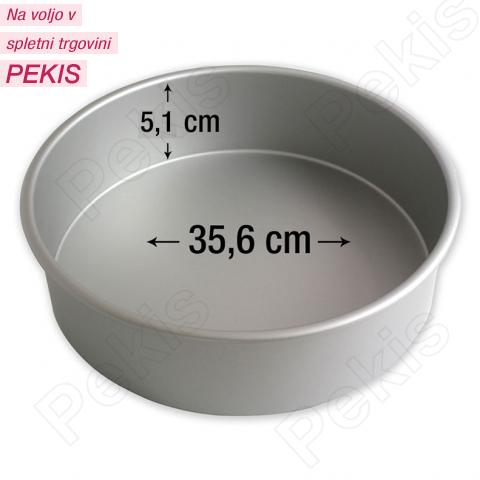 PME okrogel pekač za torte 35,6 cm, višina 5,1 cm