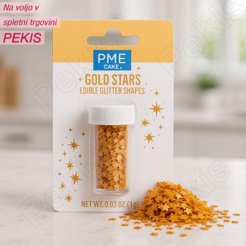 PME Gold Stars – užitne bleščeče zvezdice za popolne sladice