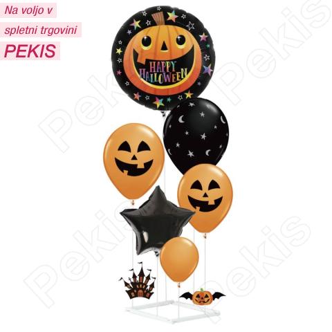 Komplet (stojalo, 6 balonov in 2 dekoracije) Halloween Komplet (stojalo, 6 balonov in 2 dekoracije) Halloween