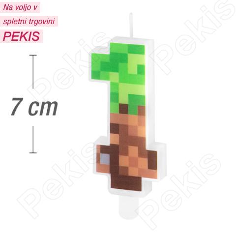 Svečka številka (1) Minecraft