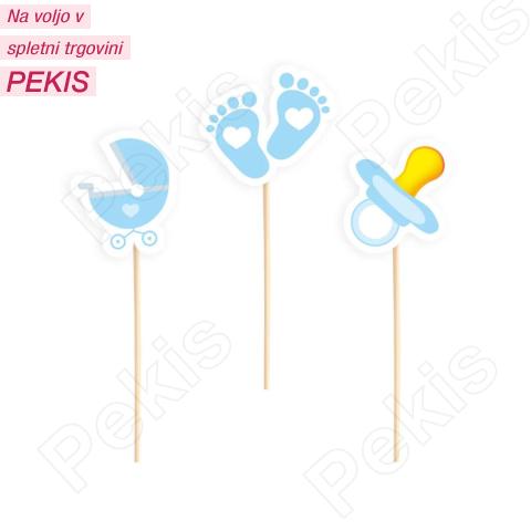 Dekoracija za sladice (6 kom) MODER BABY Dekoracija za sladice (6 kom) MODER BABY