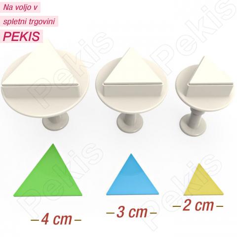 Trikotniki (modelčki na vzvod) 3 delni