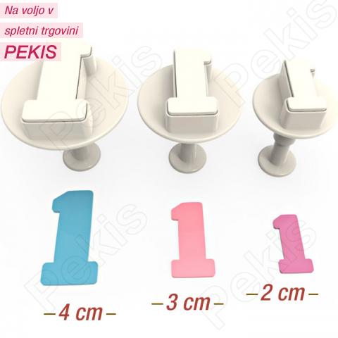 Števika ENA (modelčki na vzvod) 3 delni Števika ENA (modelčki na vzvod) 3 delni