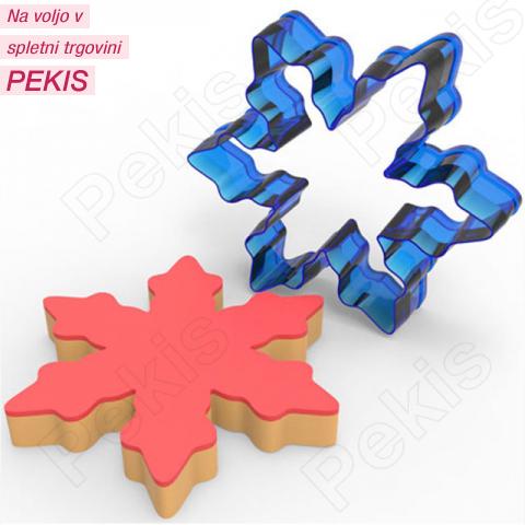 Modelček (8cm, moder) Snežinka Modelček (8cm, moder) Snežinka