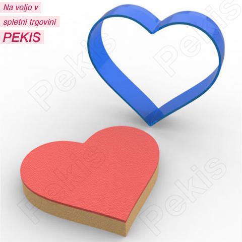 Modelček (8cm, moder) Srček Modelček (8cm, moder) Srček