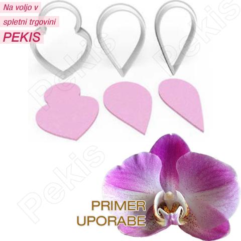 Modelčki (3 delni) Singapurska Orhideja Modelčki (3 delni) Singapurska Orhideja
