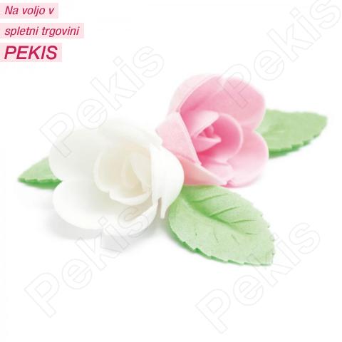 Vrtnice z listki iz hostije Roza in Bele, 4 cm
