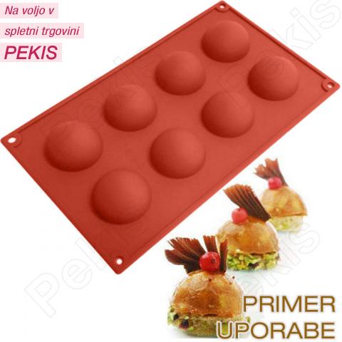 Silikomart silikonski pekač polobla 5 cm Silikomart silikonski pekač polobla 5 cm