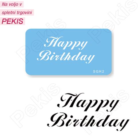 Šablona Happy Birthday Šablona Happy Birthday