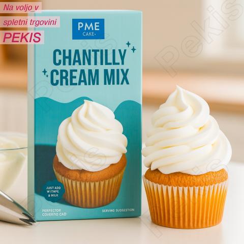 Snežno bela Chantilly smetana - mešanica za popolno stepanje