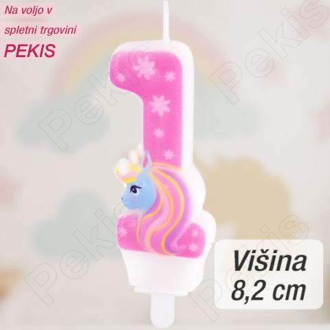 Svečka številka (1) Unicorn