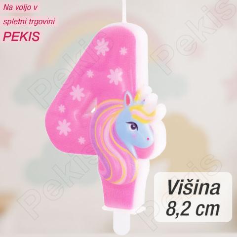 Svečka številka (4) Unicorn