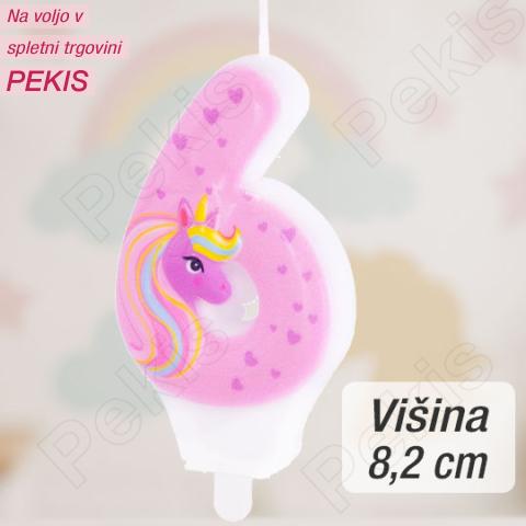 Svečka številka (6) Unicorn