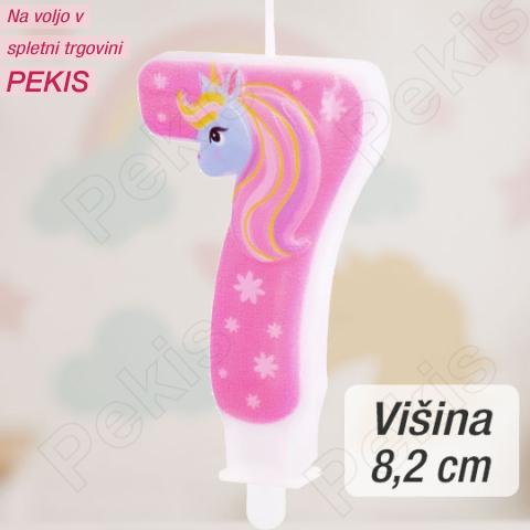 Svečka številka (7) Unicorn