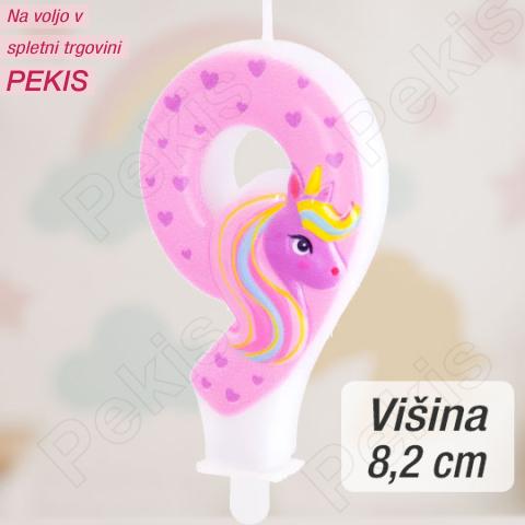 Svečka številka (9) Unicorn