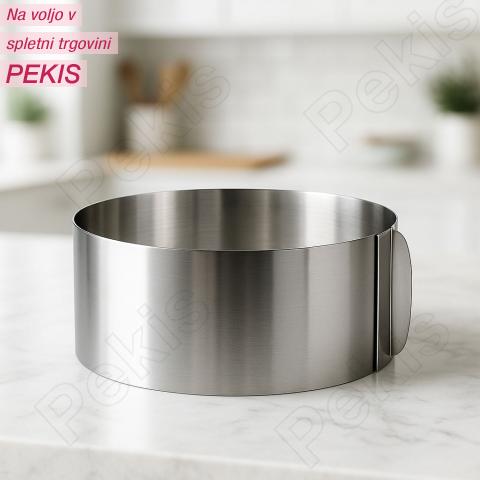 Nastavljiv okrogel obroč za peko – višina 12 cm za popolne torte in sladice Nastavljiv okrogel obroč za peko – višina 12 cm za popolne torte in sladice