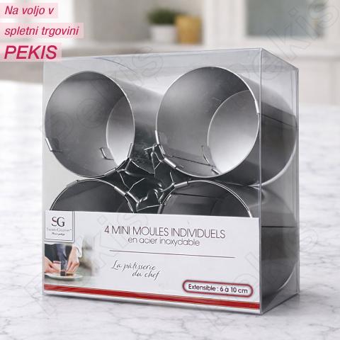 Nastavljivi MINI obroči za peko, 4 kom ***-30%***