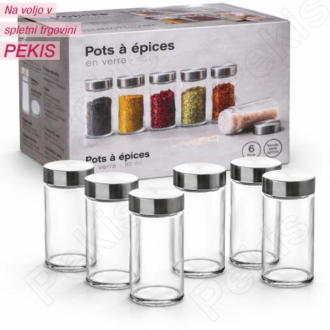 Stekleničke (6 kom) za enostavno doziranje začimb