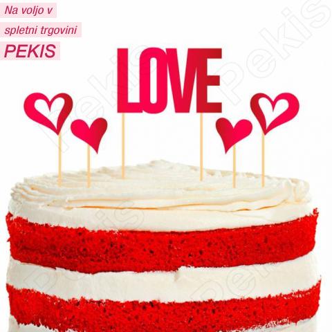Topper za torto LOVE Topper za torto LOVE