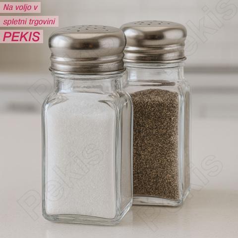 Steklenički (2 kom) za sol in poper
