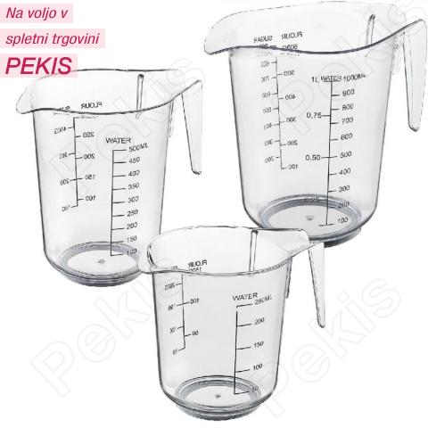 Komplet merilnih vrčev 250, 500 in 1000ml Komplet merilnih vrčev 250, 500 in 1000ml