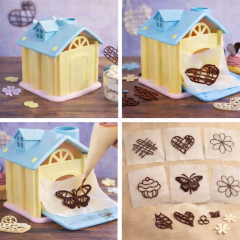 Kreativna hiška s šablonami, 14 delni set