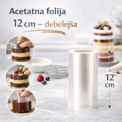 Acetatna folija (višina 12 cm) debelejša