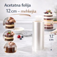 Acetatna folija (višina 12 cm) mehkejša