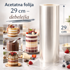 Acetatna folija (višina 29 cm) debelejša