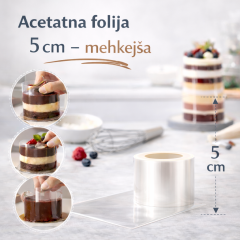 Acetatna folija (višina 5 cm) mehkejša