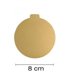 Zlat podstavek za monoporcije 8 cm