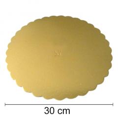 Podstavek 30cm, debelina 3mm - Zlata rožica