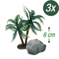 Komplet palme s kamni (3x) za dekoracijo sladic