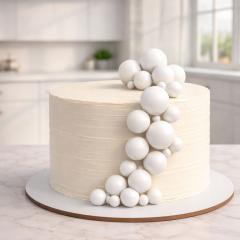 Topper kroglice za torto – bele (20 kosov)