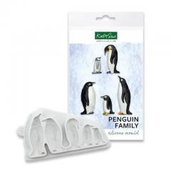 Katy Sue silikonski Modelček Družina pingvinov