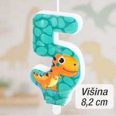 Svečka številka (5) Dinozaver